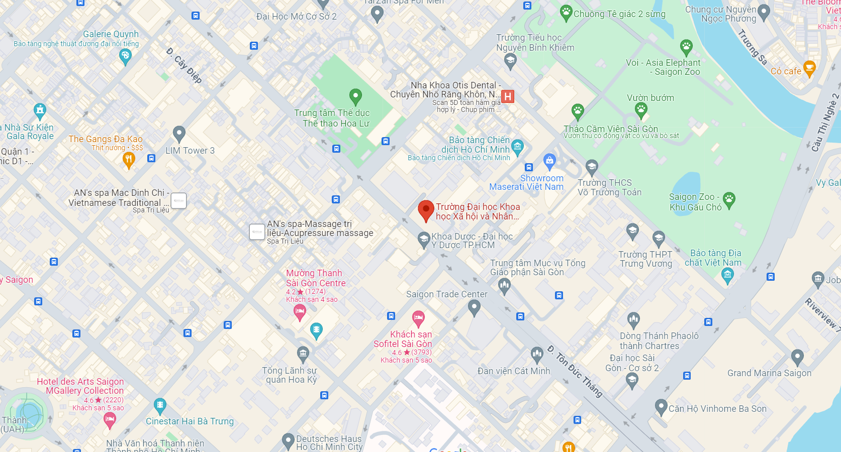 Maps of 3 Venues